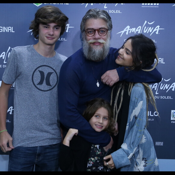 Fabio Assunção leva filhos e Pally Siqueira ao Cirque Du Soleil, na noite desta quinta-feira, 28 de dezembro de 2017
