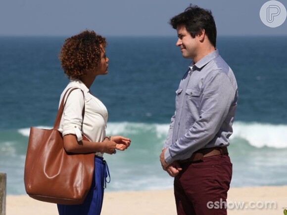 Jonas (Murilo Benício) e Verônica (Taís Araújo) se encantaram um pelo outro desde que se conheceram, em 'Geração Brasil'