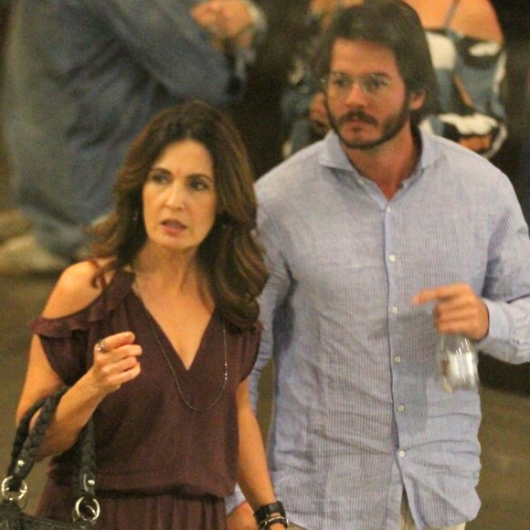 Namorando Túlio Gadêlha, Fátima Bernardes garantiu que está satisfeita com a vida amorosa