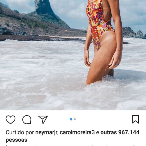 Bruna Marquezine ganha comentário de Neymar em foto