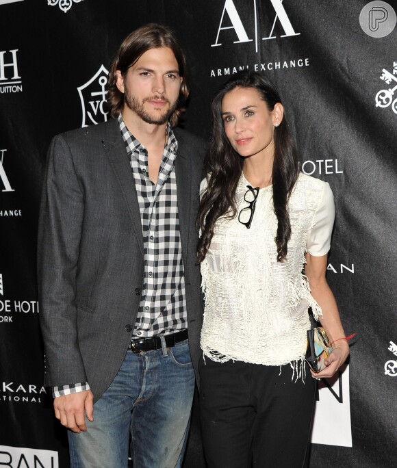 Demi Moore, de 55 anos, foi casado com Ashton Kutcher, de 39 anos, de 2005 a 2013