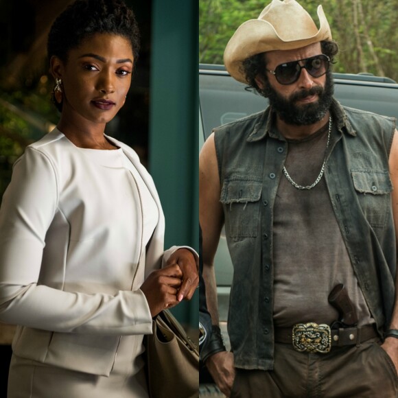 Raquel (Erika Januza) é atropelada por Rato (Cesar Ferrario) na frente de Bruno (Caio Paduan), na novela 'O Outro Lado do Paraíso'