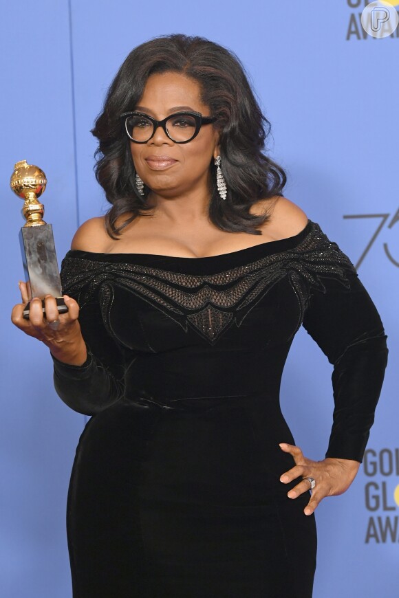 'Quero hoje a noite expressar gratidão a todas as mulheres que sofreram anos de abuso e agressão porque eles, como minha mãe, tiveram filhos para se alimentar e contas a pagar e sonhos para persegui', disse Oprah Winfrey