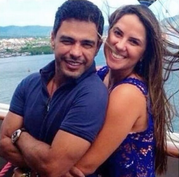 Zezé Di Camargo oficializou o namoro com Graciele Lacerda na quinta-feira, 29 de maio de 2014