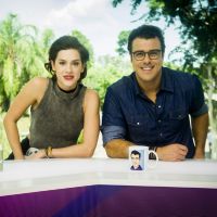 Joaquim Lopes se despede de 'Vídeo Show' e chora com Sophia Abrahão:'Fui feliz'