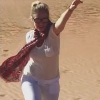Huck grava Angélica dançando 'Sua Cara' no deserto: 'Anitta, é para você'