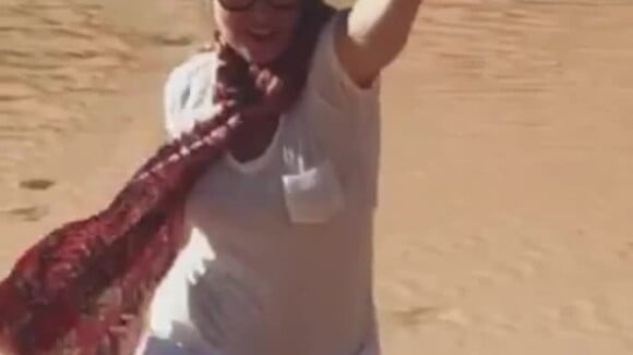 Huck grava Angélica dançando 'Sua Cara' no deserto: 'Anitta, é para você'