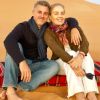 Angélica e Luciano Huck estão curtindo férias no oriente médio e a apresentadora fez declaração de amor em post romântico: 'Aqui e ali... No deserto ou na praia... Em qualquer lugar! Juntos'