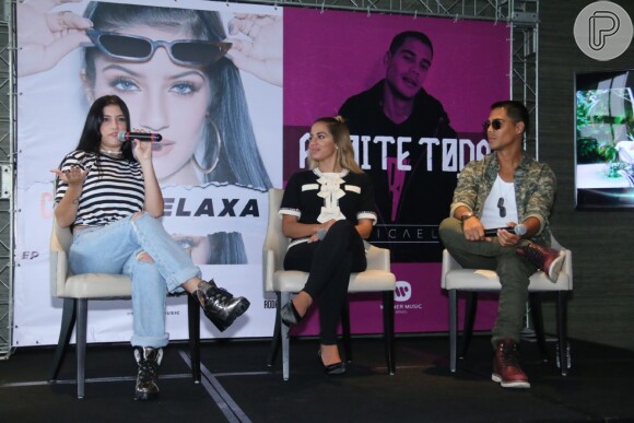 Anitta afirmou que, como empresária, quer empenho de Clau e Micael: 'Quero que eles façam as coisas com vontade, com verdade, querendo estar ali'