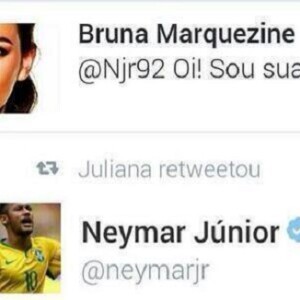 Bruna Marquezine puxou assunto com Neymar no Twitter em 2011