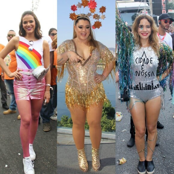 Famosas como Bruna Marquezine, Preta Gil e Leandra Leal capricharam nos looks para o Carnaval do ano passado. Inspire-se!