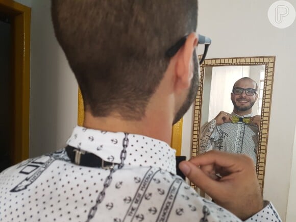 Mahmoud é apaixonado por gravatas-borboletas: 'Virou meu sinônimo'