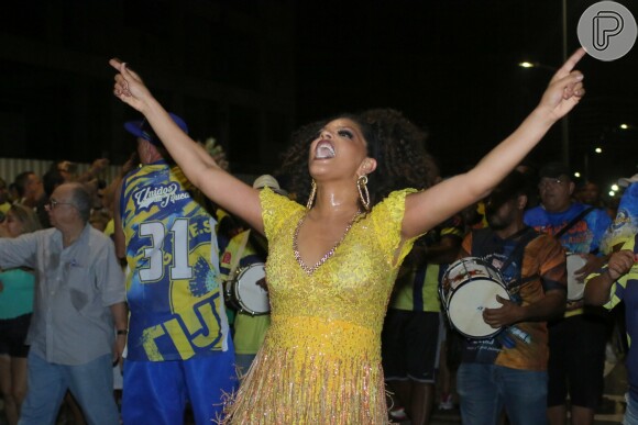 Juliana Alves é rainha de bateria da Unidos da Tijuca, primeira escola a desfilar na segunda-feira de carnaval, 12 de fevereiro de 2018