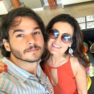 'Vem logo, minha papangua', escreveu Túlio Gadêlha para Fátima Bernardes no Instagram