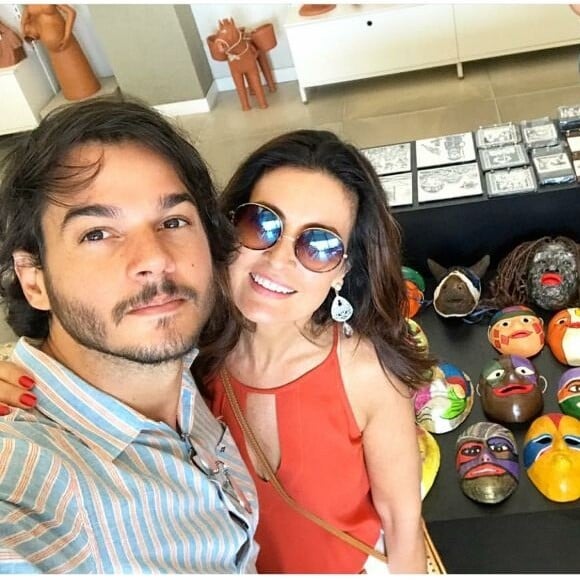 'Vem logo, minha papangua', escreveu Túlio Gadêlha para Fátima Bernardes no Instagram