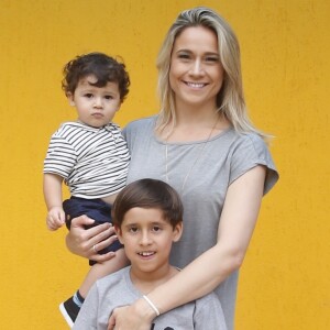 Fernanda Gentil é mãe de Gabriel, de 2 anos, e Lucas, de 9 anos