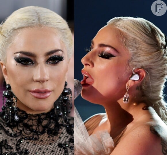 A maquiadora Sarah Tanno explicou o look de Lady Gaga no Grammy: 'Os olhos de Gaga foram inspirados por uma noite escura e estrelada'