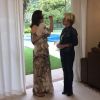Claudia Raia recebe a visista de Ana Maria Braga em sua casa do Rio de Janeiro durante o programa 'Mais Você', em 6 de junho de 2014