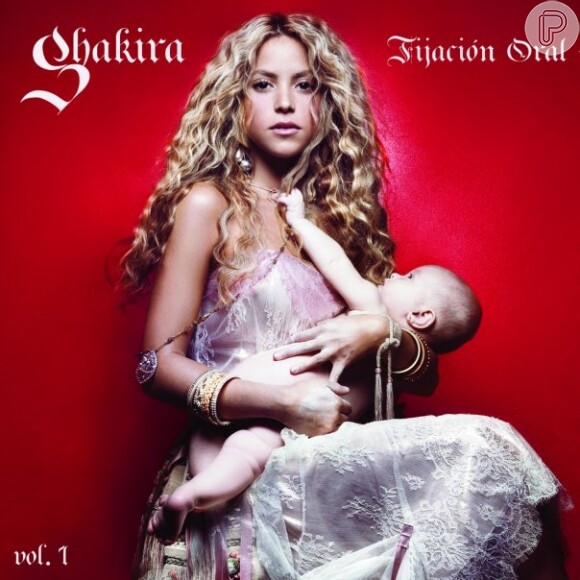 Veja Shakira na capa do CD 'Fijacion Oral', de 2005