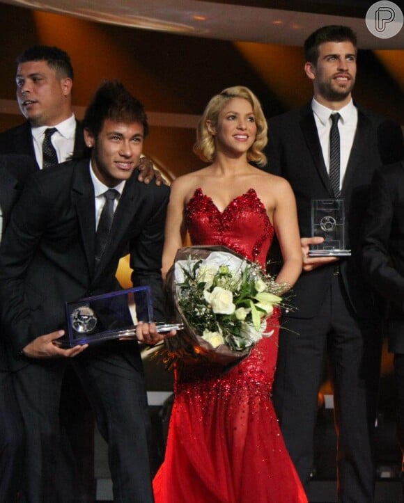 Shakira e Piqué são vistos no Fifa Ballon D'Or, em 2011