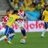 Com dois gols marcados na vitória do Brasil por 3 a 1 sobre a Croácia, Neymar foi eleito o craque da partida pelo voto popular, no site da Fifa