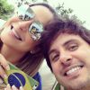 Claudia Leitte torce pelo Brasil acompanhada do marido, Márcio Pedreira: 'É do Brasil!'
