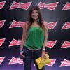 Cristiana Oliveira também compareceu ao evento da Budweiser, no hotel Pestana, no Rio de Janeiro