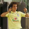 David Luiz também participou dos exercícios com aparelhos na academia da Granja Comary nesta quinta-feira, 19 de junho de 2014
