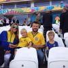 Mas esta não é a primeira vez que Fernanda Lima e a família vão acompanhar um jogo do Brasil de perto nesta Copa do Mundo