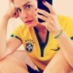 Angélica e Alessandra Ambrosio torcem pelo Brasil em jogo contra a Alemanha