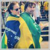 'Hoje tá tenso!! Até sonhar com o jogo eu sonhei... Mas vamos lá, Brasil!! Todos pelos Brasil, todos pelo Neymar!!', escreveu Murilo Rosa