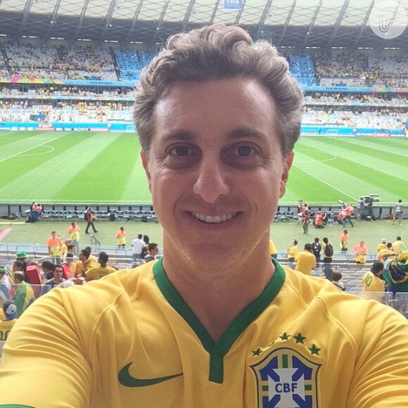 Luciano Huck assistiu à derrota do Brasil pela Alemanha nesta terça-feira, 8 de julho de 2014