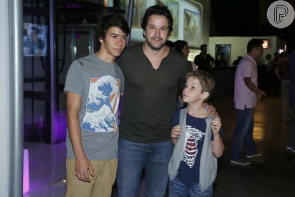 Murilo Benício é pai de Antônio, de 16 anos e Pietro, de 9 anos