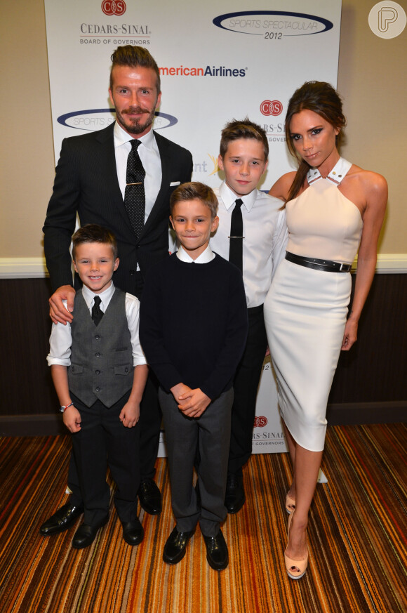 David Beckham tem quatro filhos com Victoria Beckham