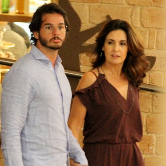 Fátima Bernardes comemorou o primeiro Dia dos Namorados com Túlio Gadêlha nesta terça-feira, 12 de junho de 2018