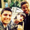 Bruno Gissoni fez uma selfie descontraída com Agatha Moreira e Jorge de Sá
