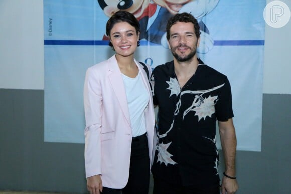 Sophie Charlotte e Daniel de Oliveira foram conferir o espetáculo Disney on Ice, na Jeunesse Arena, na zona oeste do Rio, nesta quarta-feira, 13 de junho de 2018