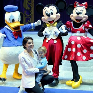 Sophie Charlotte levou o filho, Otto, para assistir ao espetáculo Disney on Ice, na Jeunesse Arena, na zona oeste do Rio, nesta quarta-feira, 13 de junho de 2018