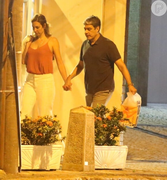 Fátima Bernardes e Natasha Dantas foram vistos juntos pela primeira vez em julho de 2017