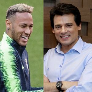 Neymar é tietado por Celso Portiolli em hotel na Rússia em vídeo postado pelo apresentador nesta terça-feira, dia 26 de junho de 2018