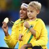 'Boa sorte, pai, que Deus te abençoe. Te amo, tchau', falou Davi Lucca, de 6 anos, para o pai, Neymar