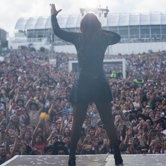 Ivete Sangalo se apresentou no Palco Mundo na tarde deste sábado, 30 de junho de 2018