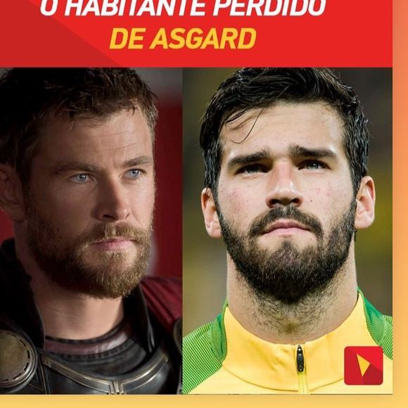 Natália Becker comparou o goleiro Alisson ao personagem Thor