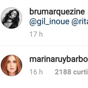 Bruna Marquezine ganha elogio de Marina Ruy Barbosa em foto publicada no Instagram