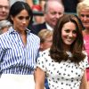 Kate Middleton e Meghan Markle vão juntas à final do torneio de Wimbledon, em Londres, neste sábado, 14 de julho de 2018