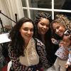 Débora Nascimento recebe Juliana Alves e Maíra Charken em mêsversário da filha