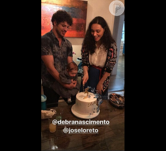 Débora Nascimento e José Loreto comemoram terceiro mêsversário de Bella