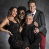 Carlinhos Brown, Michel Teló, Ivete Sangalo e Lulu Santos viraram a cadeira para Claudia Leitte na estreia do 'The Voice Brasil'