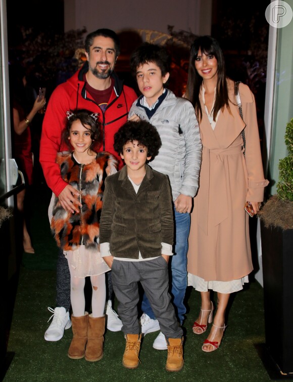 Marcos Mion é pai de Romeo, de 13 anos, Stefano Mion, de 8, e Donatella, de 9, frutos do casamento com Suzana Gullo