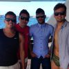 Neymar com os amigos durante passeio de iate pelo mar de Ibiza